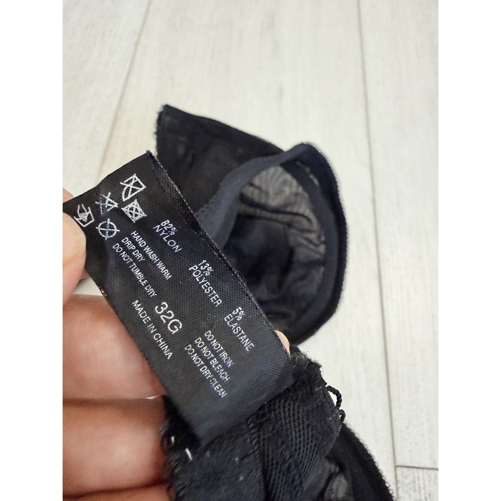 Panache Rosa Superbra Unlined Bra Sz 32G Black Colorful - Picture 4 of 4